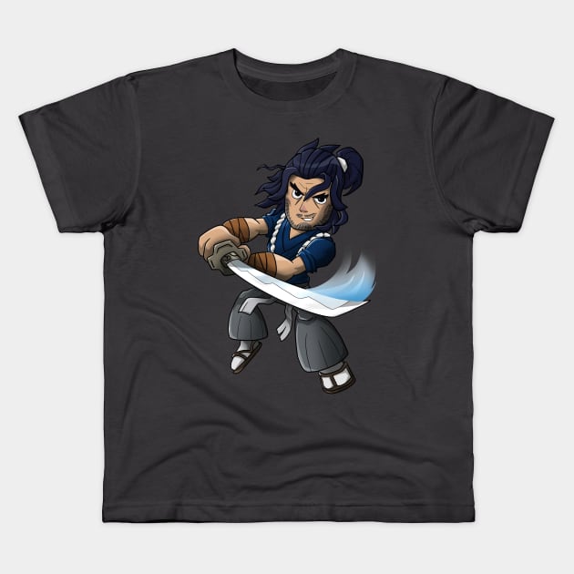 Koji Brawlhalla Kids T-Shirt by oim_nw